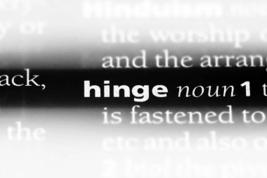 bir sözlüğü'ndeki sözcüğü doğru katlayın. menteşe kavramı.