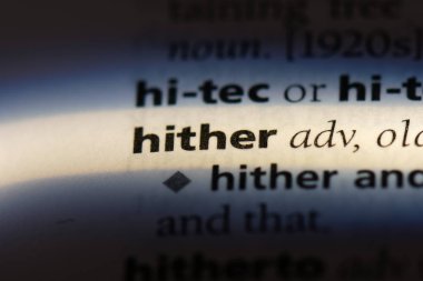 Buraya tek kelimeyle bir sözlük. Buraya kavramı.