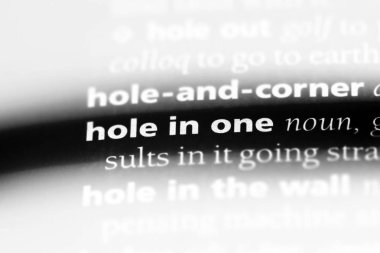 Sözlükteki bir sözcük delik. bir kavram delik.