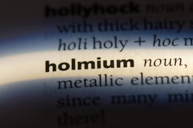 holmiyum sözcük sözlüğe. holmiyum kavramı.