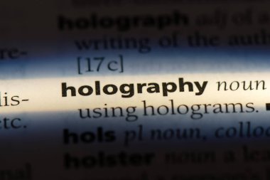 Holografi Word'de bir sözlük. Holografi kavramı.