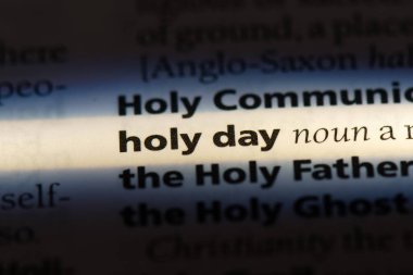 Kutsal gün Word'de bir sözlük. Kutsal gün kavramı.