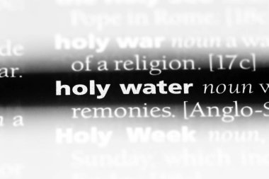 Kutsal su Word'de bir sözlük. Kutsal su kavramı.