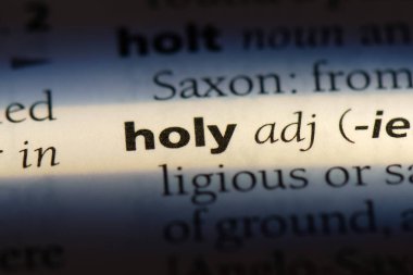 Kutsal word Sözlük içinde. Kutsal kavramı.