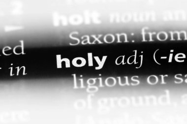 Kutsal word Sözlük içinde. Kutsal kavramı.