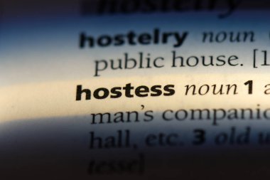 Hostes Word'de bir sözlük. Hostes kavramı.