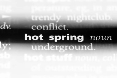 kaplıca Word'de bir sözlük. kaplıca kavramı.