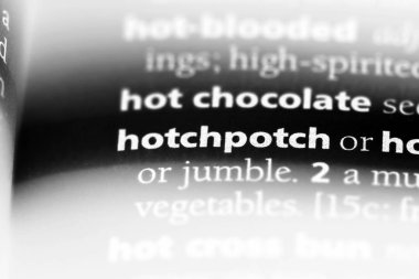 hotchpotch sözcük sözlüğe. hotchpotch kavramı.