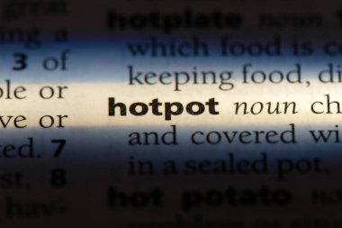 bir sözlüğü'ndeki Hotpot sözcüğü. Hotpot kavramı.