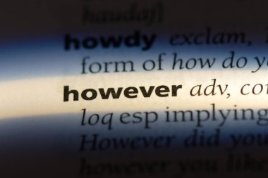 Ancak sözlükte kelime. Ancak kavramı.