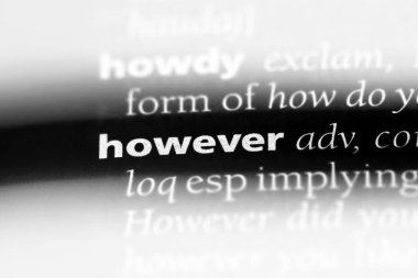 Ancak sözlükte kelime. Ancak kavramı.