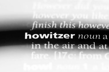 obüs Word'de bir sözlük. obüs kavramı.