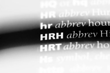 HRH Word'de bir sözlük. HRH kavramı.