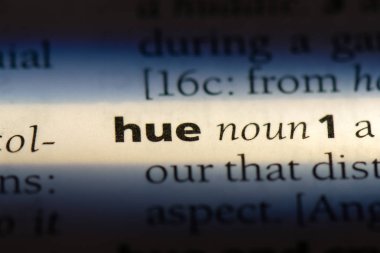 renk tonu Word'de bir sözlük. renk kavramı.