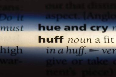 bir sözlüğü'ndeki Huff sözcüğü. Huff kavramı.