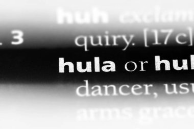 Hula Word'de bir sözlük. Hula kavramı.