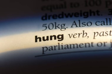 bir sözlüğü'ndeki asılı sözcüğü. asılı kavramı.