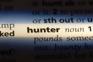 avcı Word'de bir sözlük. avcı kavramı.