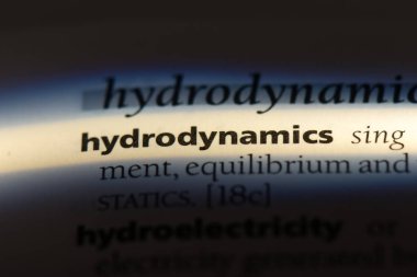 hidrodinamik Word'de bir sözlük. hidrodinamik kavramı.