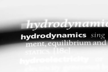 hidrodinamik Word'de bir sözlük. hidrodinamik kavramı.