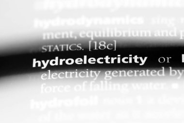 Hidroelektrik Word'de bir sözlük. Hidroelektrik kavramı.