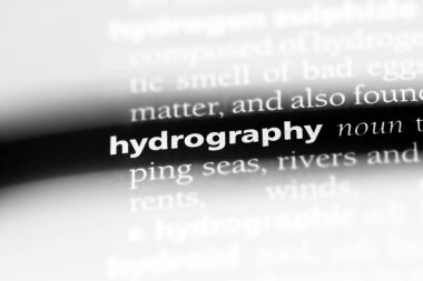Hidrografi Word'de bir sözlük. Hidrografi kavramı.