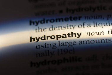 hydropathy sözcük sözlüğe. hydropathy kavramı.