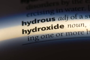 hidroksit Word'de bir sözlük. hidroksit kavramı.