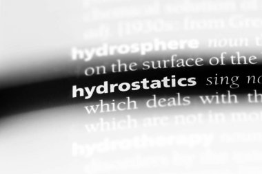 hidrostatikler sözcük sözlüğe. hidrostatikler kavramı.