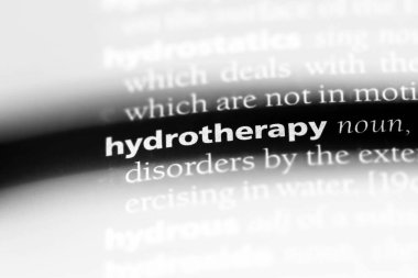 Hidroterapi Word'de bir sözlük. Hidroterapi kavramı.