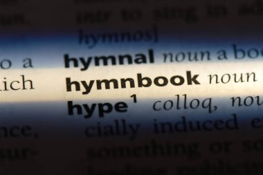 hymnbook sözcük sözlüğe. hymnbook kavramı.