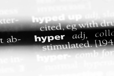Hiper word Sözlük içinde. Hiper kavramı.