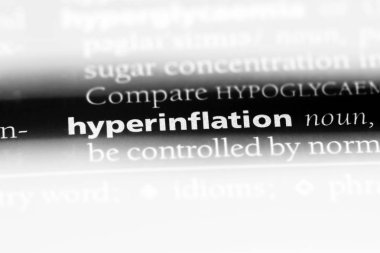 hiperenflasyon Word'de bir sözlük. yüksek enflasyon kavramı.