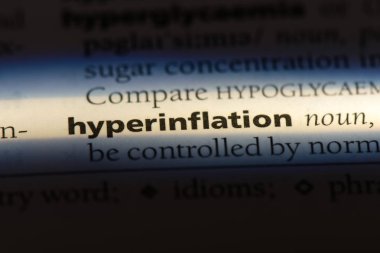 hiperenflasyon Word'de bir sözlük. yüksek enflasyon kavramı.