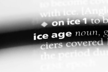 Buz Devri Word'de bir sözlük. Buz Devri kavramı.