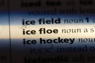 yüzen buz kütlesi buz Word'de bir sözlük. yüzen buz kütlesi buz kavramı.