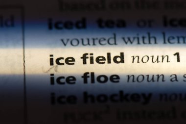 buz kitlesi Word'de bir sözlük. buz alanı kavramı.