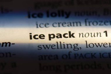 buz torbası Word'de bir sözlük. buz torbası kavramı.