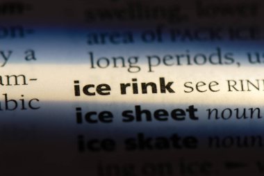 buz pateni pisti sözcük sözlüğe. buz pateni pisti kavramı.