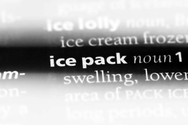 buz torbası Word'de bir sözlük. buz torbası kavramı.