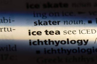 buz çay Sözlükteki kelime. buz çay kavramı.