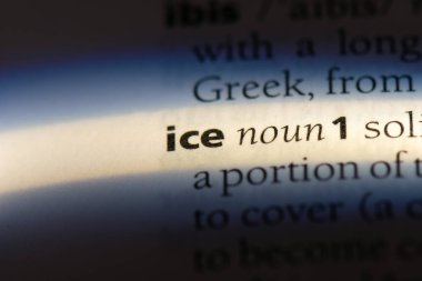 buz Word'de bir sözlük. buz kavramı.