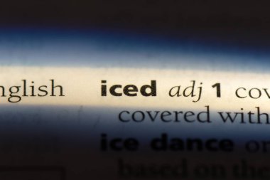 bir sözlüğü'ndeki sözcüğü buzlu. buzlu kavramı.