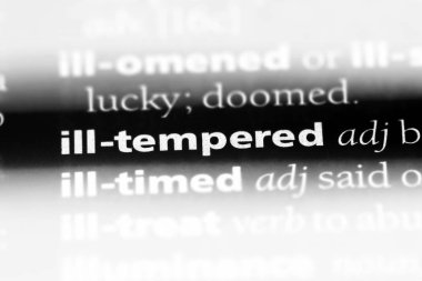 bir sözlüğü'ndeki ILL temperli sözcüğü. Ill temperli kavramı.