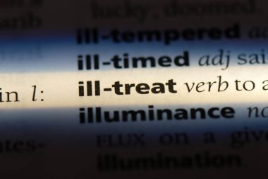 kötü sözcük sözlükte tedavi. hasta tedavi kavramı.