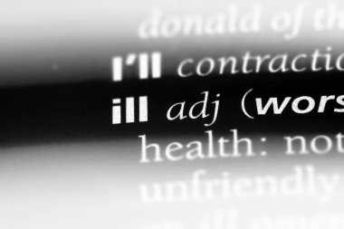 hasta tek kelimeyle bir sözlük. hasta kavramı.