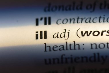 hasta tek kelimeyle bir sözlük. hasta kavramı.