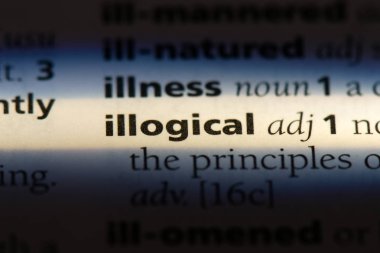 mantıksız kelime sözlüğe. mantıksız kavramı.