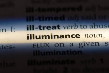 Aydınlatma şiddeti Word'de bir sözlük. Aydınlatma şiddeti kavramı.