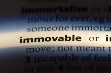 bir sözlüğü'ndeki taşınmaz sözcüğü. taşınmaz kavramı.